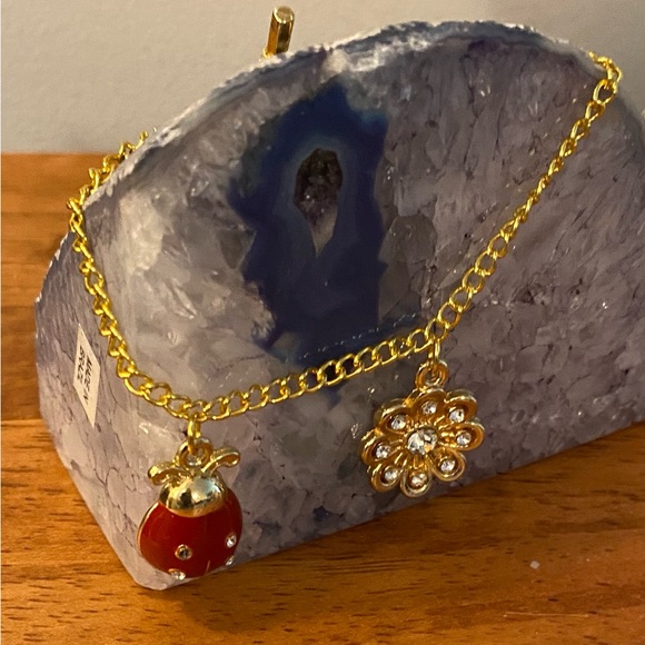 NEW Gold plated chain charm necklace - Picture 3 of 4